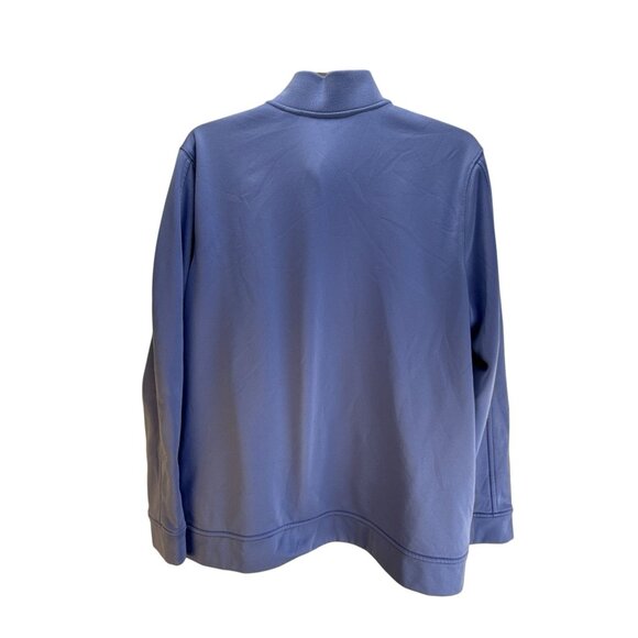 Lands End Men's Full-Zip Jacket Size XL Blue Pockets Stretch Fitness Training - Picture 3 of 9